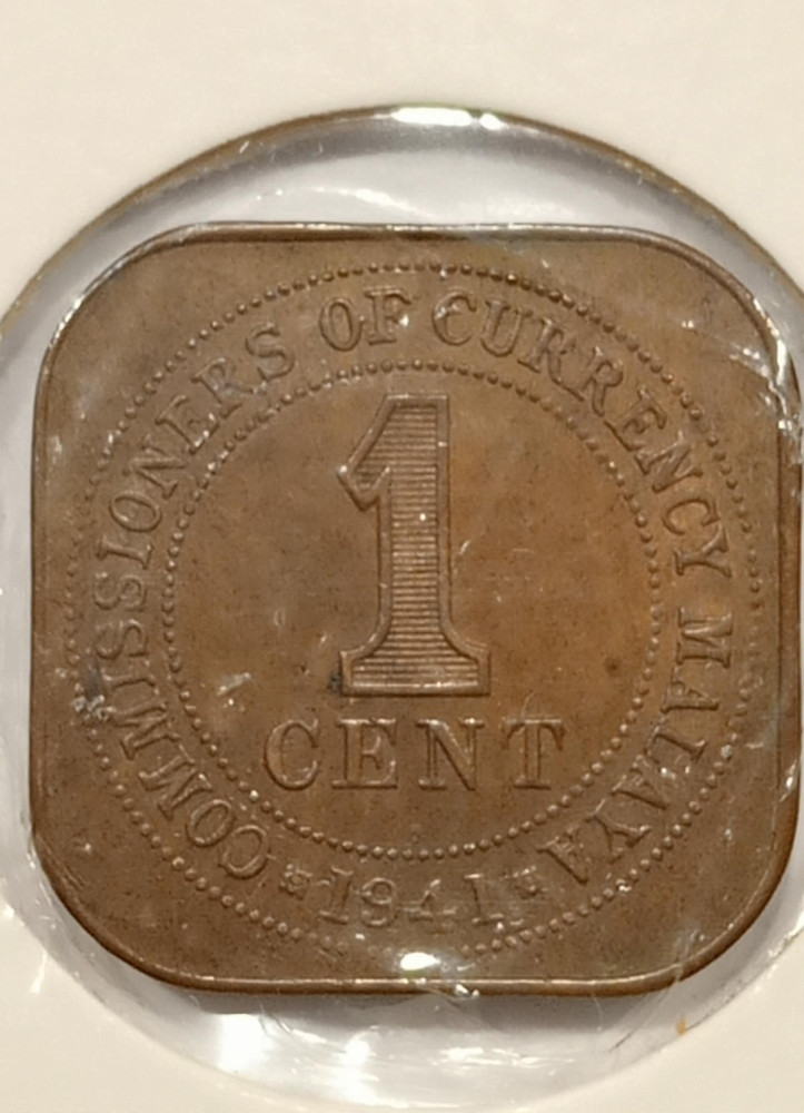 1941 - Malaya "King George VI" 1 Cent