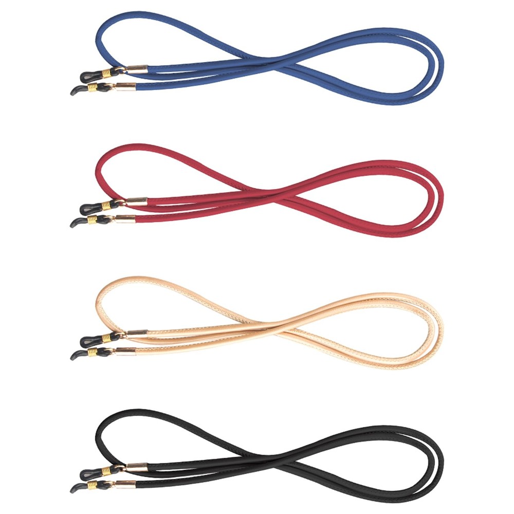 Tomorotec [4 Pack Eyeglasses Holder Strap unisize, 4 Pack-pu Leather Style