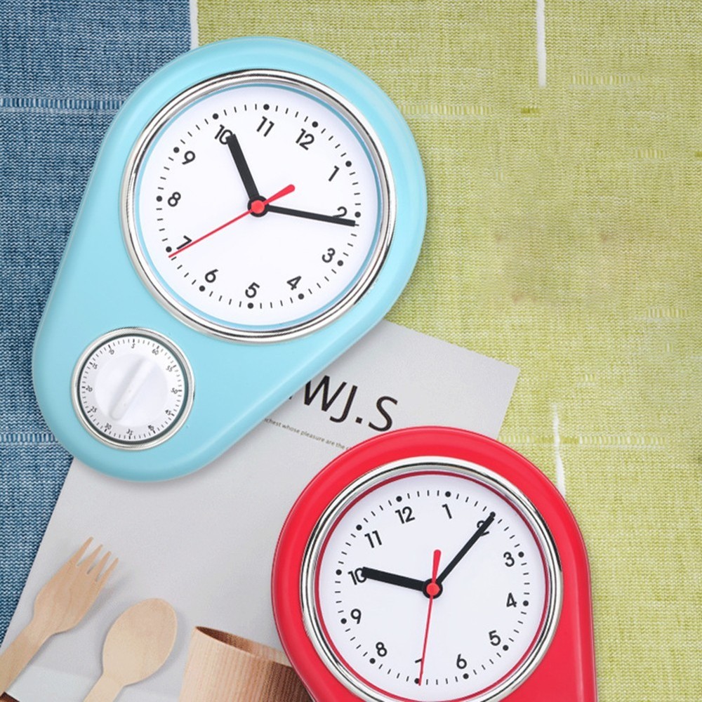 Kitchen Timer Wall Clock 9 Inch Multifunction Quartz Movement Easy to Read