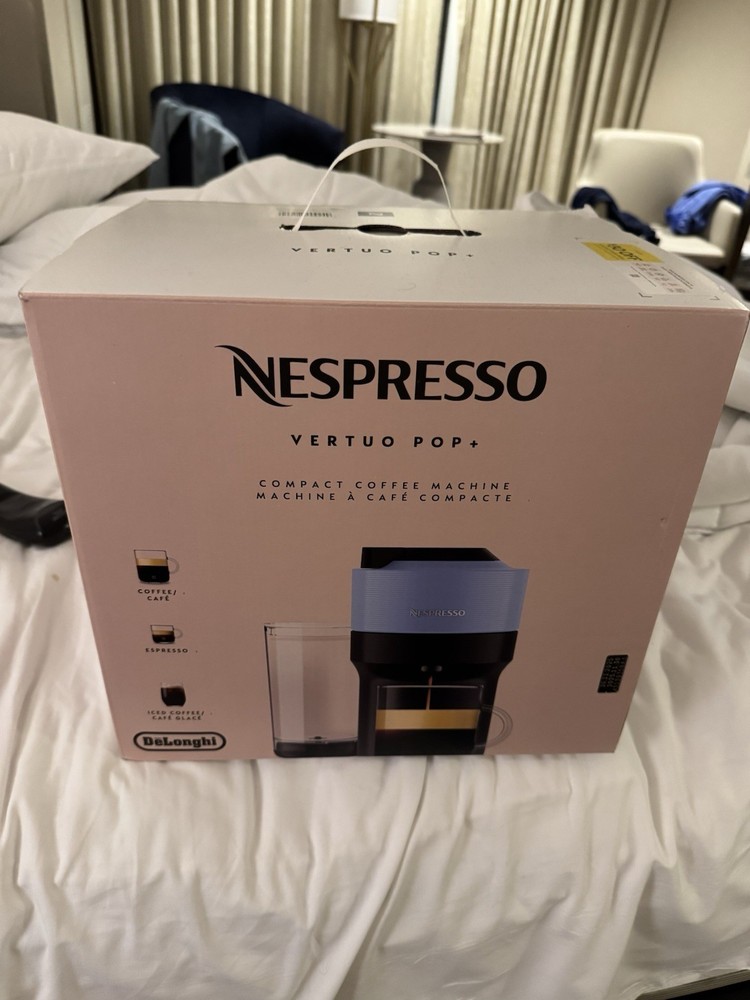 Nespresso Vertuo Pop+ Coffee Maker and Espresso Machine - Pacific Blue New ENV9A