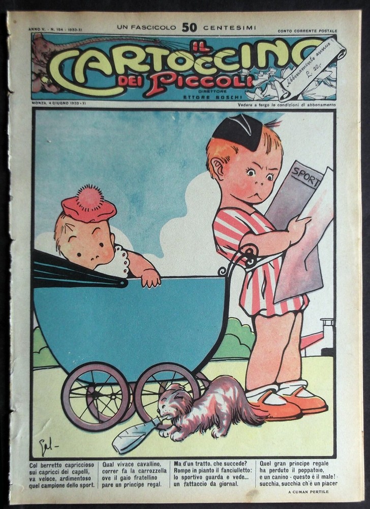 PICCOLI 1933 POSTCARD #154 - vintage