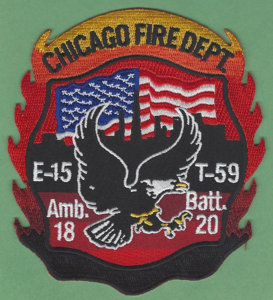 CHICAGO ENGINE 15 TRUCK 59 FIRE COMPANY PATCH