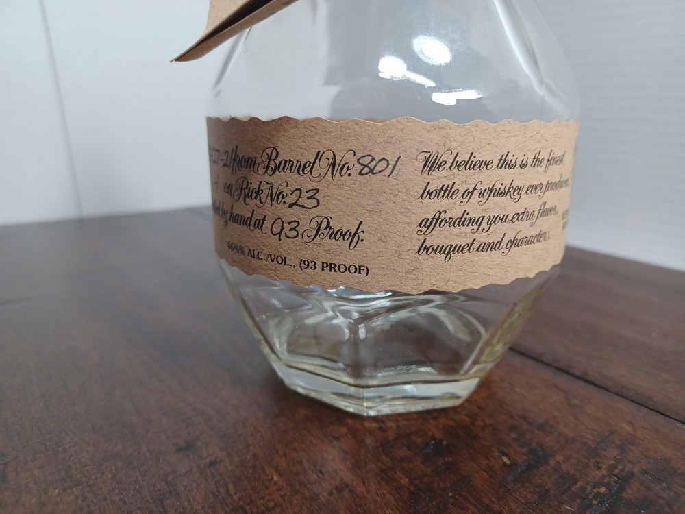 Blantons Bourbon Empty Bottle with Stopper (Letter O)