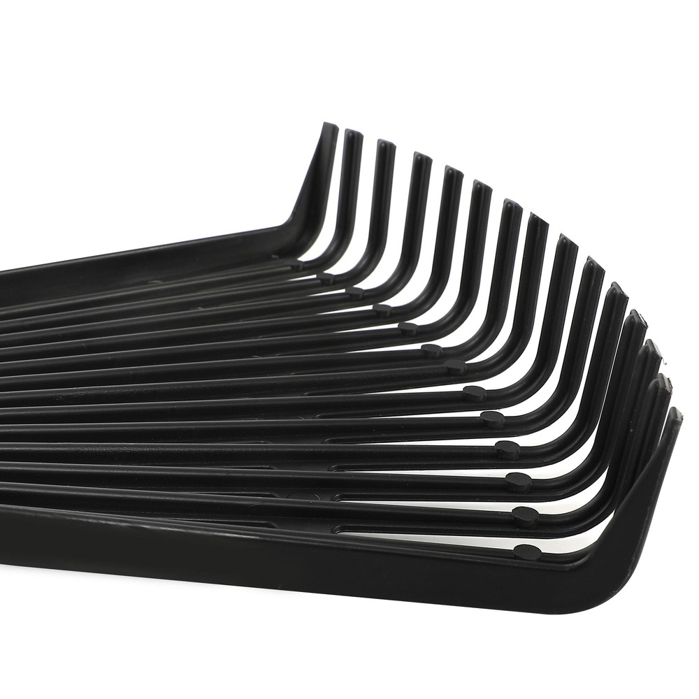 8-inch Wood & Poly Shrub Leaf Rake Ergonomic Handle Versatile Yard Tool