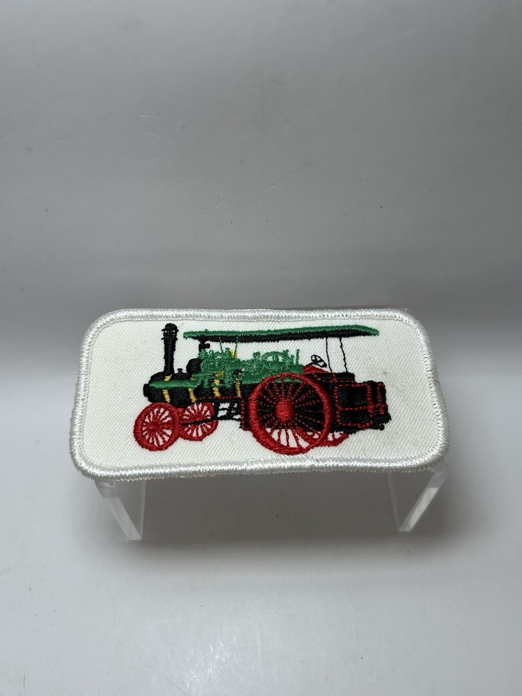 Vintage Steam Engine Tractor Hat Patch - Farming (B)