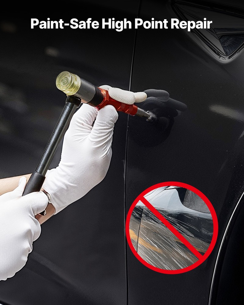 VEVOR Dent Puller Kit Car Fender Damage Repair Tools Flat Bar Auto Dent Removal