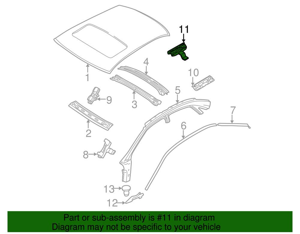 Genuine Volvo Drip Molding Clip 8622907