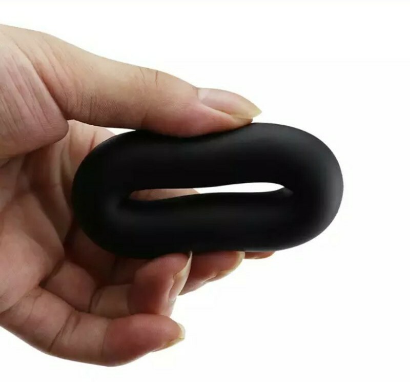 2 Extra Thick Soft Stretchy Silicone Penis Enhancer Cock Ring Erection Keeper