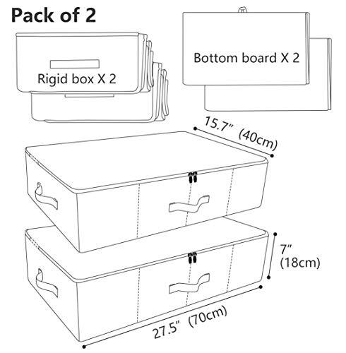 iwill CREATE PRO Underbed Storage Bins Dark Gray Pack of 2