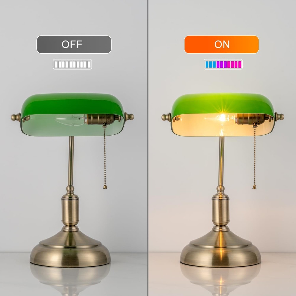 Pull Chain Lamp Socket Replacement, E26 Standard Threaded Base, Antique Brass