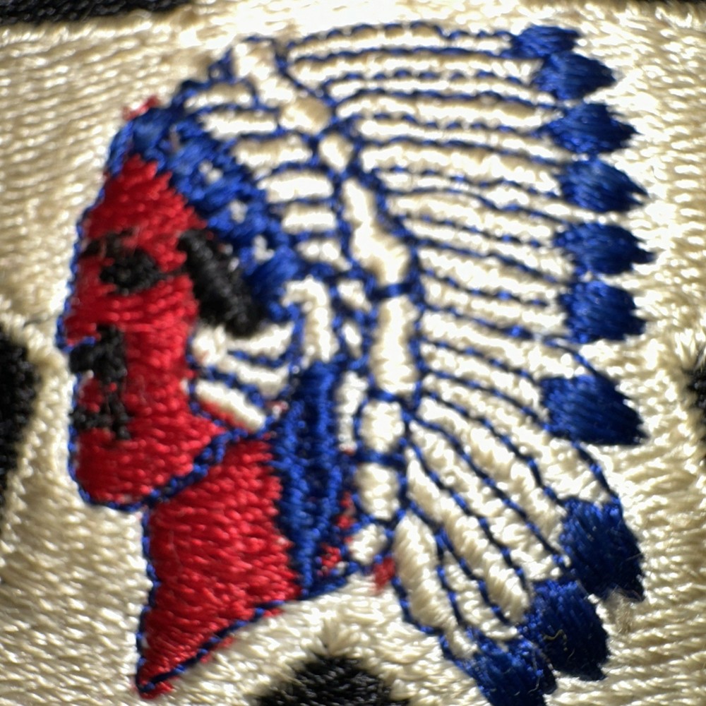 WW2 2nd Infantry Division Patch, Black Cotton Back