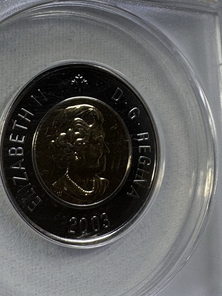 2003 Canada $2 Polar Bear Coin Graded MS 68 by ANACS