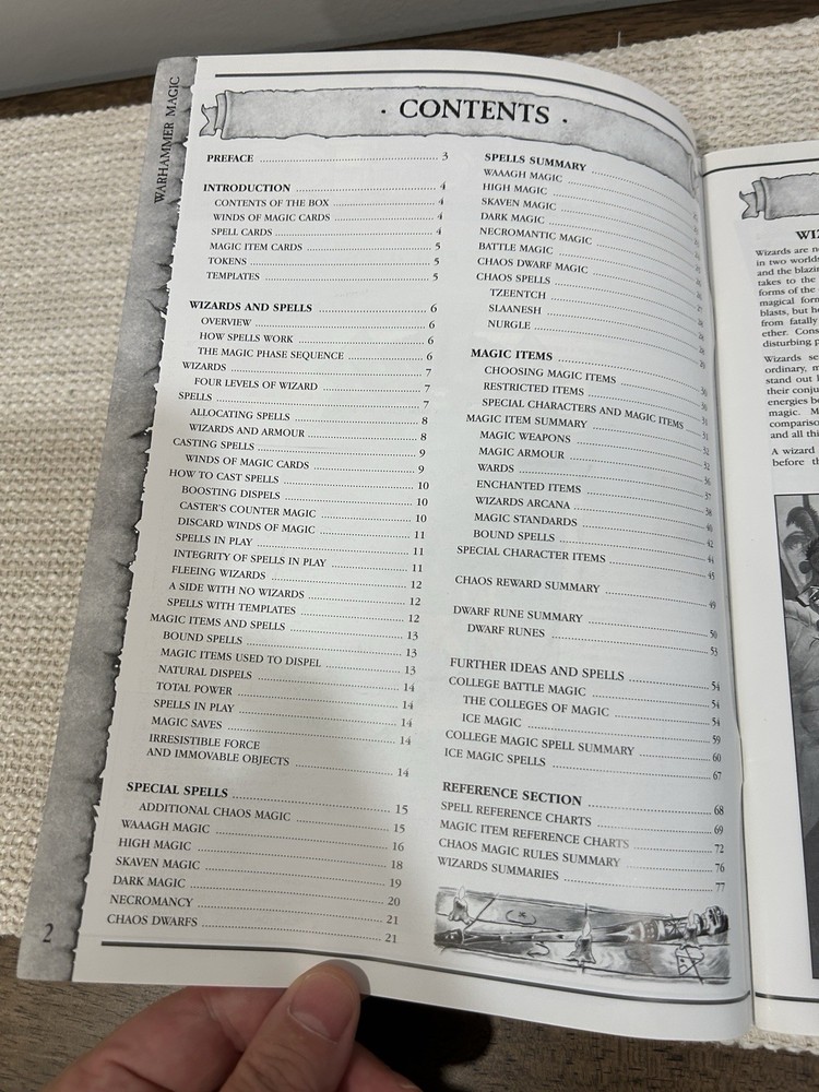 Vintage 1997 Warhammer Magic Supplement Rule Book Games Workshop Second Edition