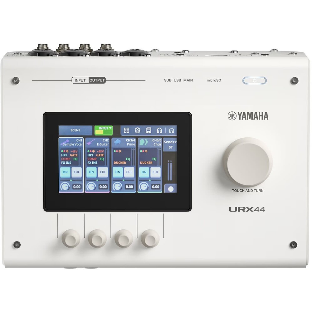 Yamaha URX44 USB-C Audio Interface, White
