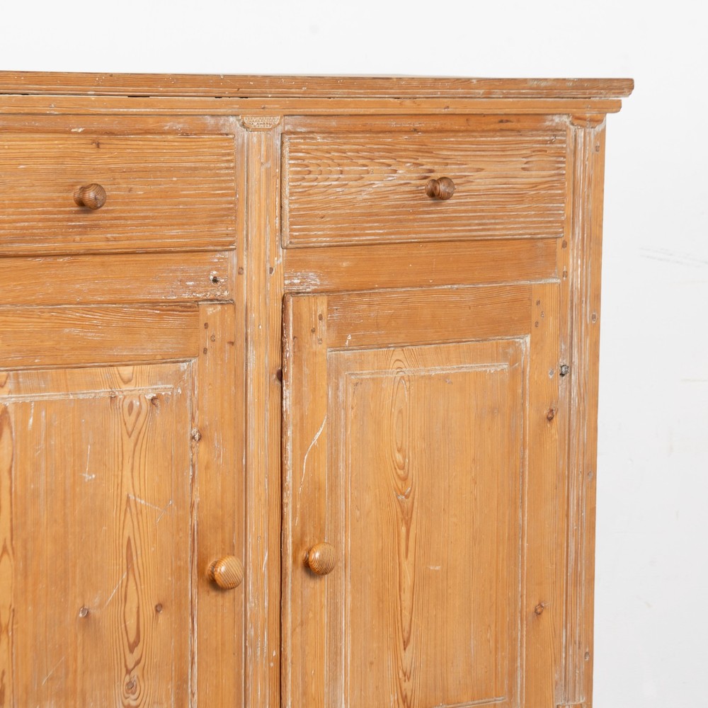 19th Century Swedish Pine Cabinet Sideboard