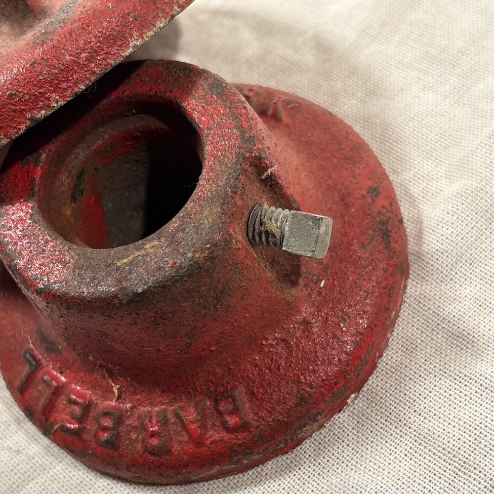 Vintage Pair York Barbell Bar Collars