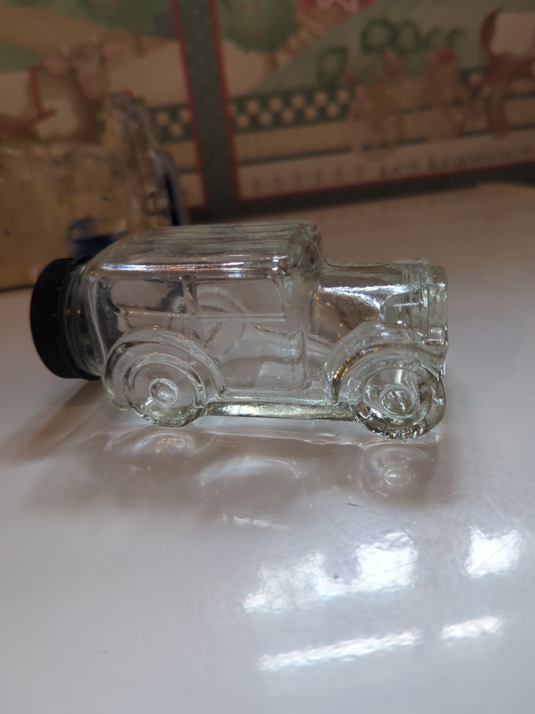Vintage Glass Antique Car Candy Container