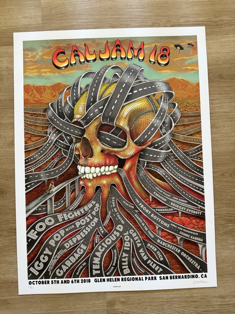 Foo Fighters CAL JAM 18 Poster EMEK
