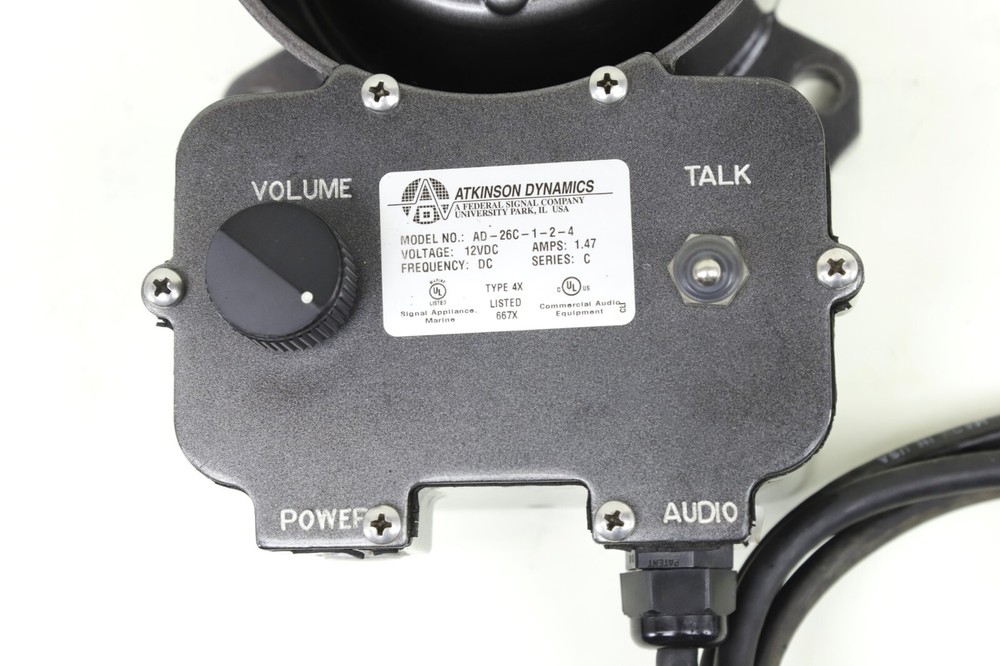 Genuine Atkinson Dynamics Wall Mounted Industrial Intercom 12V | AD-26C-1-2-4