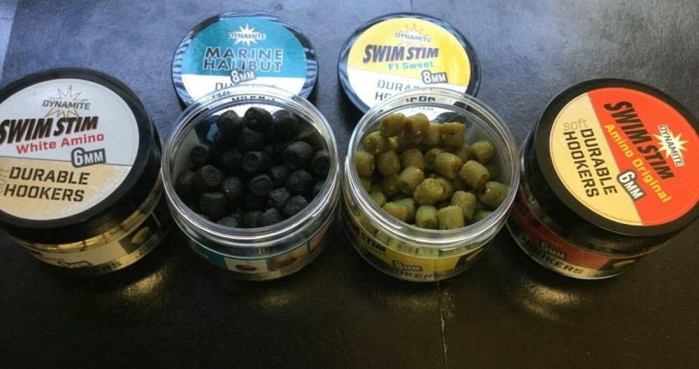DYNAMITE SOFT DURABLE HOOKERS in 4, 6 or 8mm HOOKABLE PELLETS HOOK BAITS