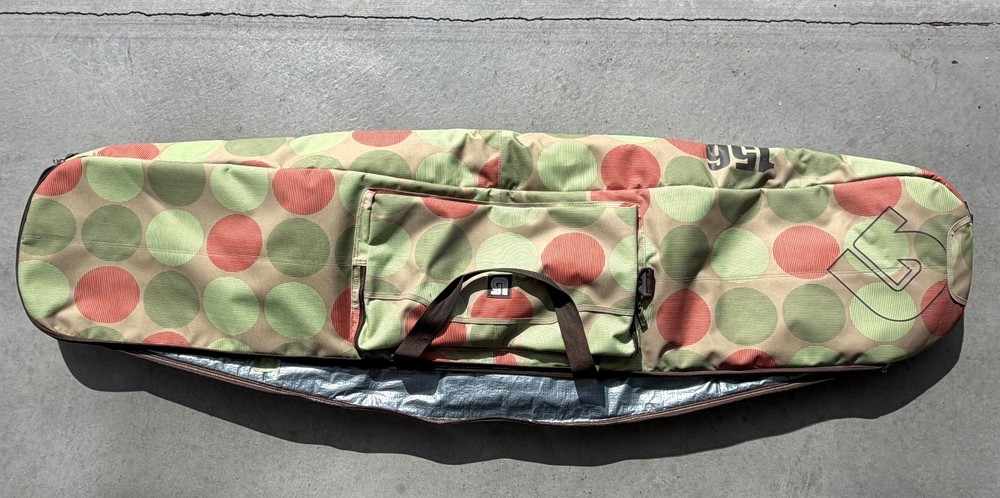 Vintage Padded Snowboard bag multicolor dot pattern 156cm