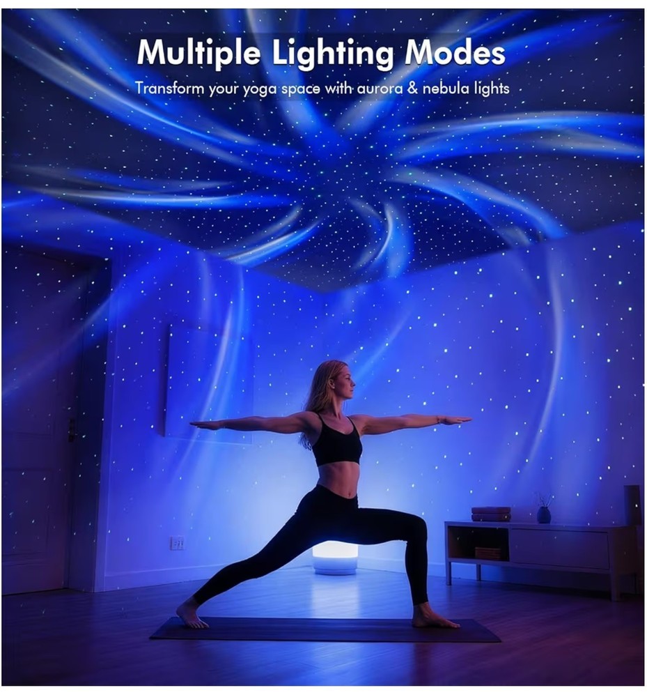 Dual Lens Galaxy Projector With Bluetooth Speakers (Space Black)