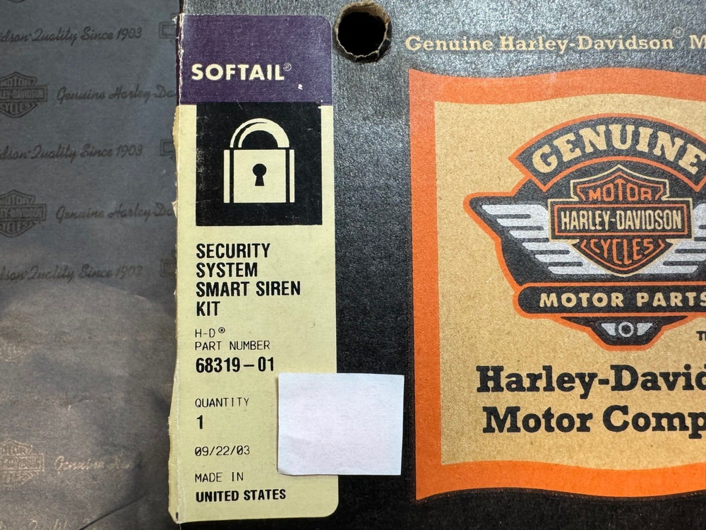 HARLEY-DAVIDSON SOFTAIL SECURITY SYSTEM SMART SIREN KIT