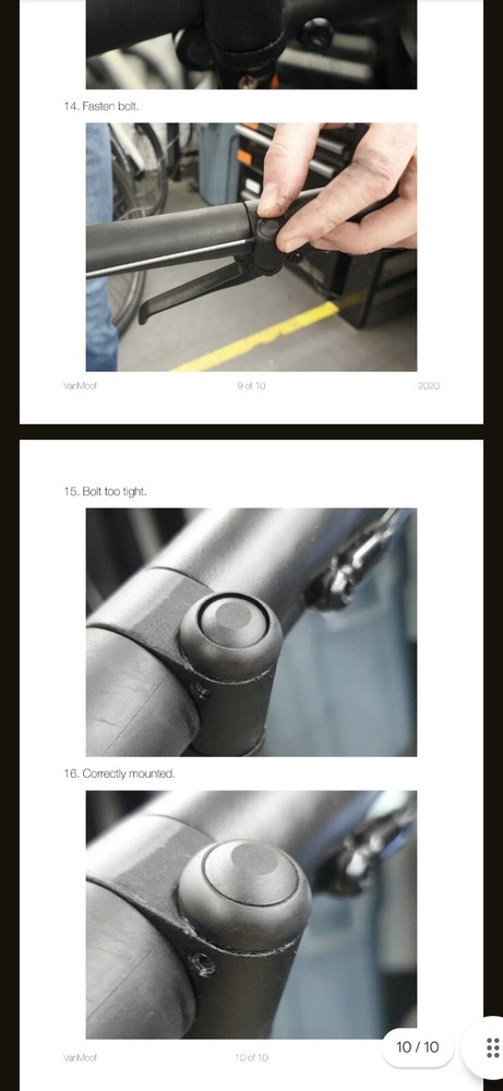 Two(2) Vanmoof S3 & X3 Boost/Power Button