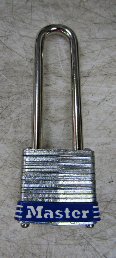 💥NEW MASTER LOCK STEEL PADLOCK W/ KEYS NO. 7