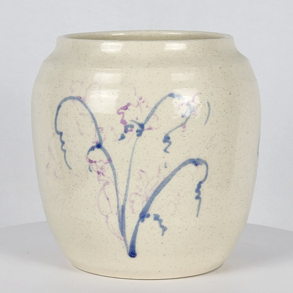 Arbon Ceramic Planter Pot w/Floral Design 6.5"