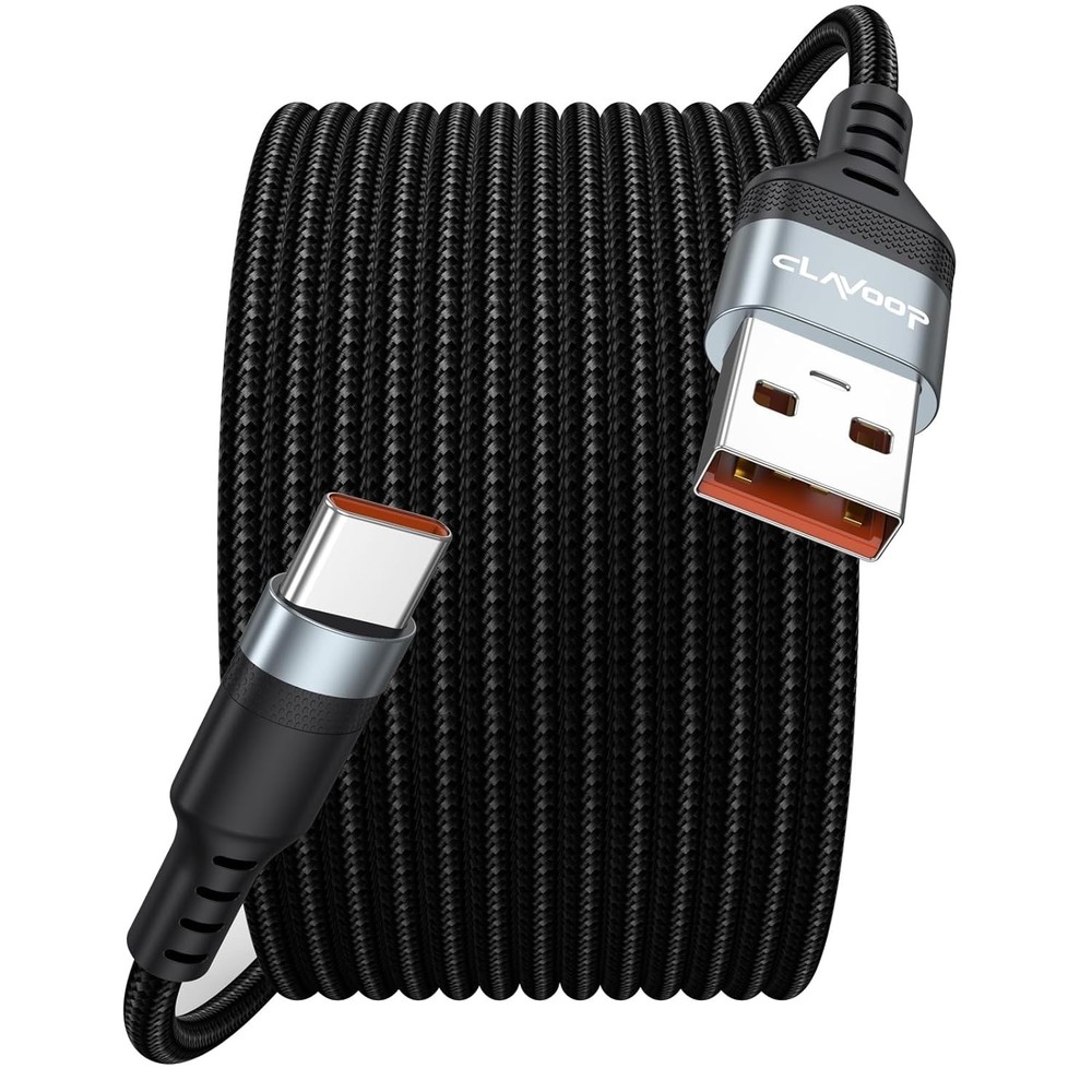 Long USB C Cable 15ft, USB 2.0 to USB Type C Cable