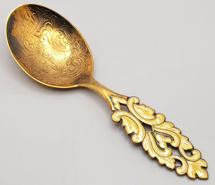 David Andersen Rare Enamel Sterling Silver Spoon