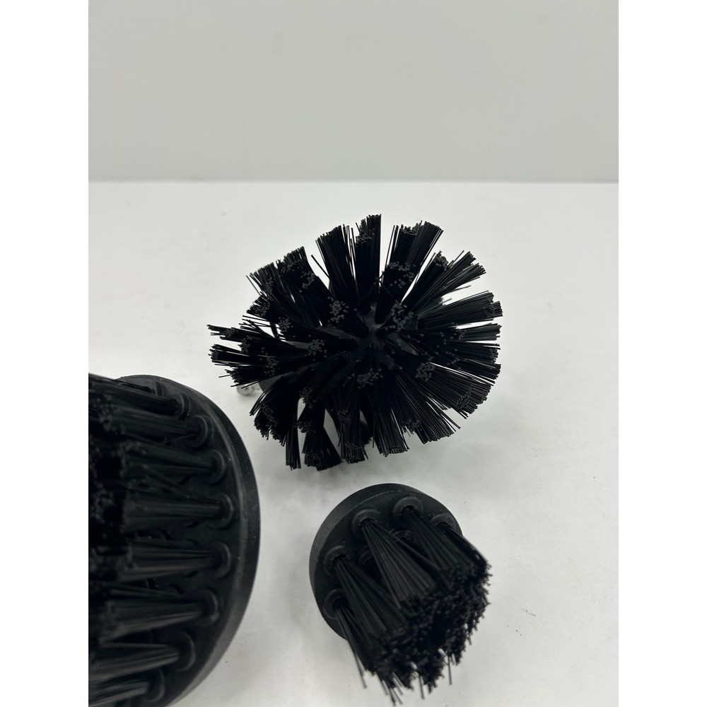 Drill Brush Attachment Set OS Black New