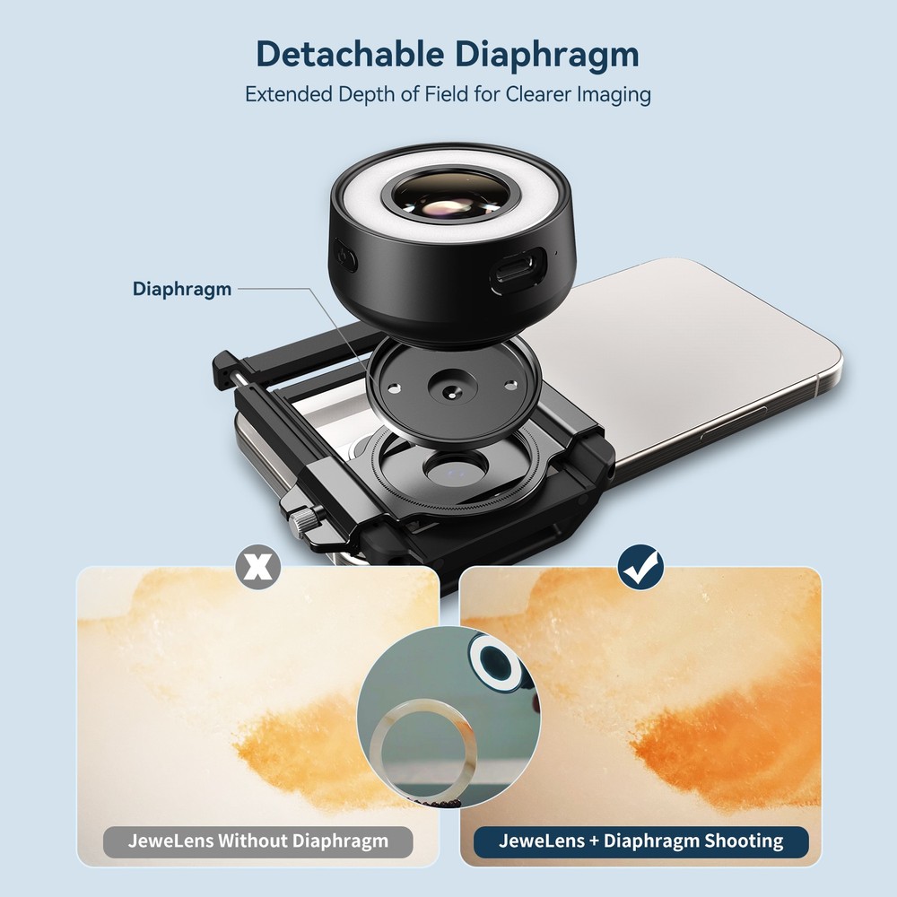 APEXEL 120X Phone Microscope Lens, For iPhone/Android, Mini Pocket Microscope