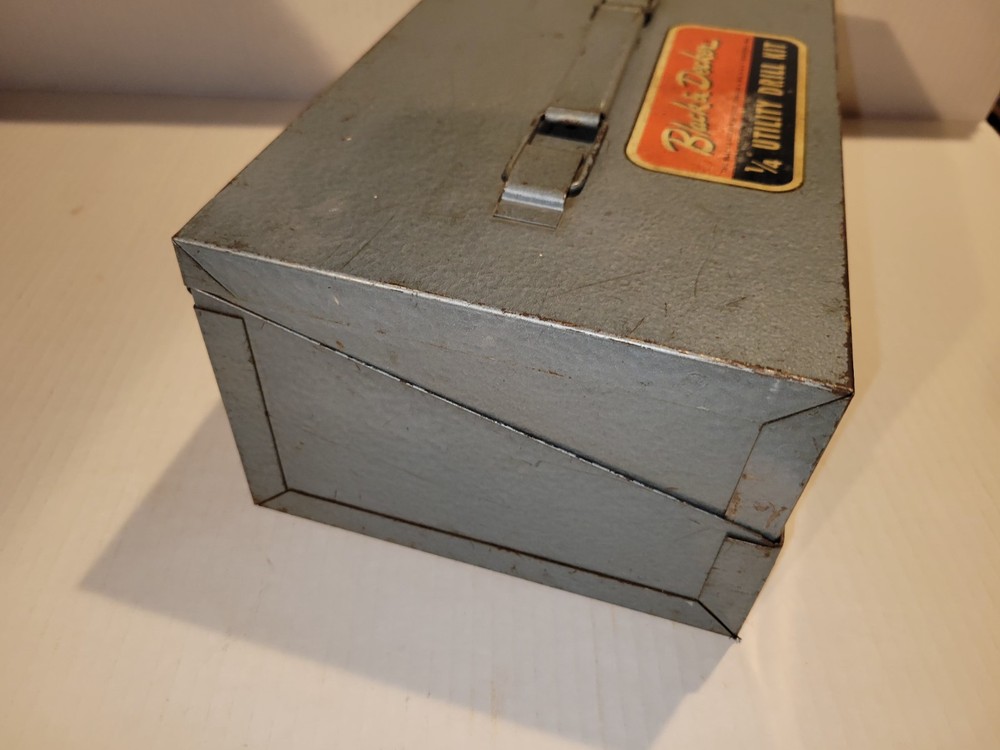 Vintage Black & Decker Utility Drill Kit Tool Box (Drill Not Included.)