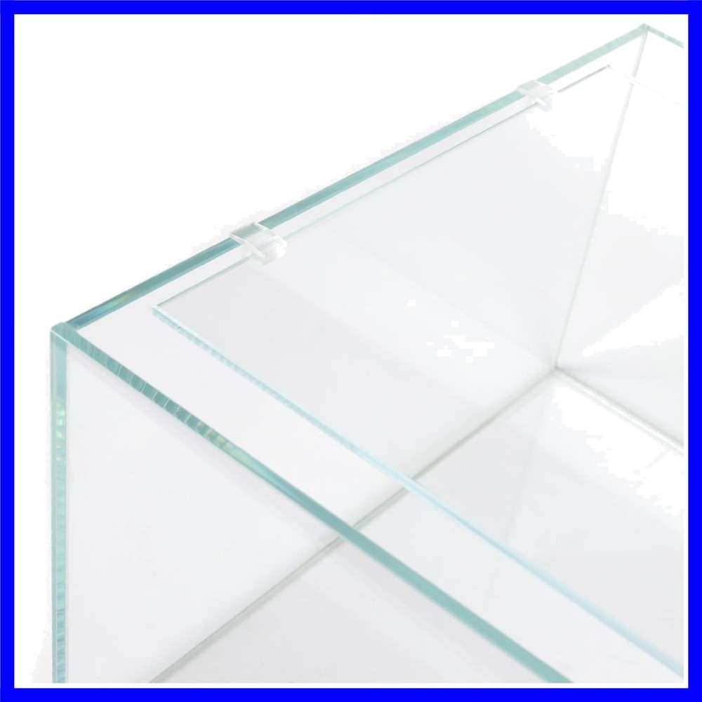 4mm Thick Clear Glass Aquarium Lid, Includes 4 Clips for Secure Placement, 34...