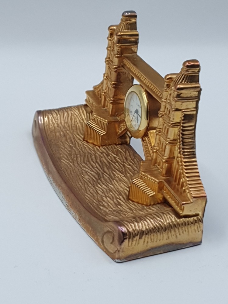 Vintage Tower Bridge Miniature Clock Collectable