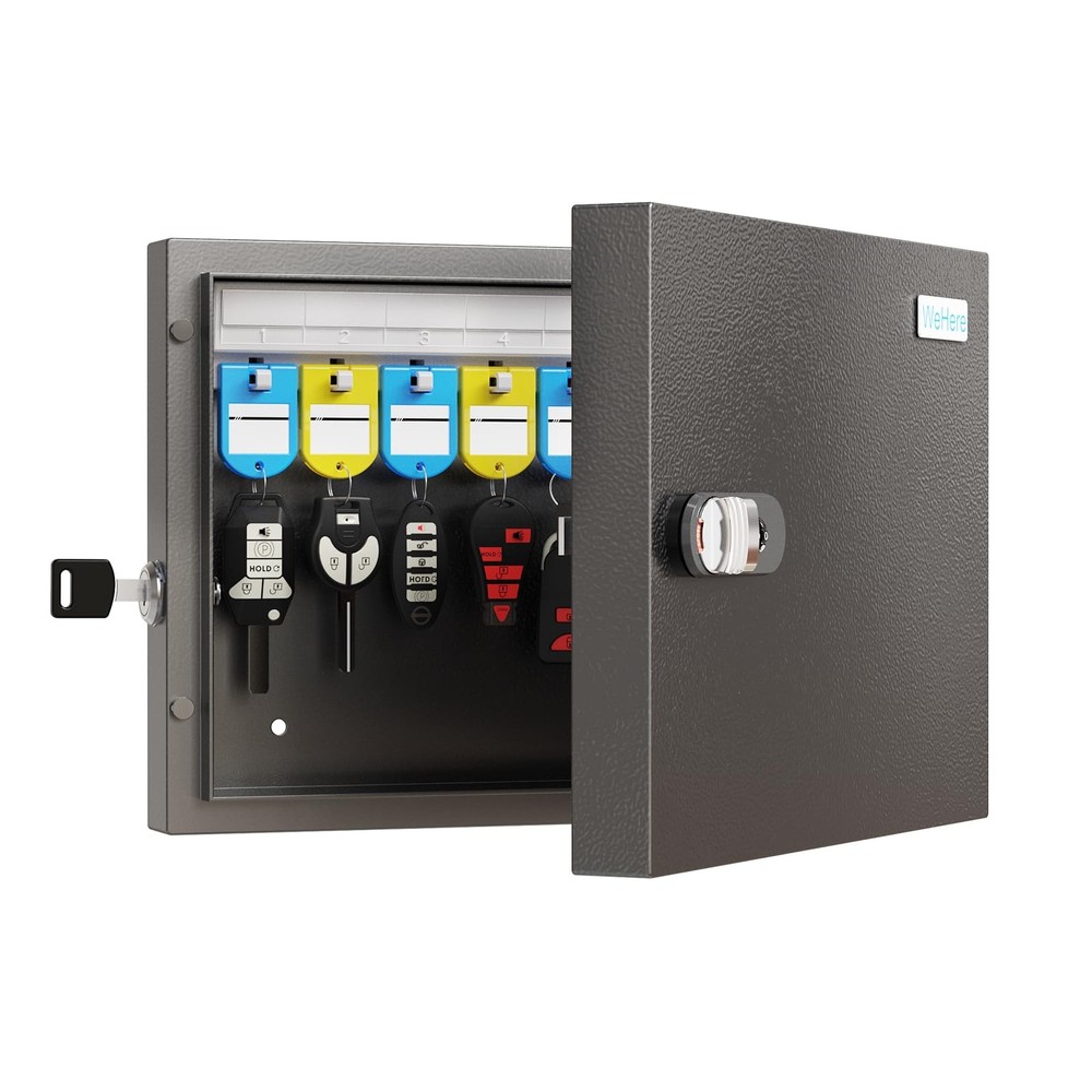16 Key Lock Box - Wall Mounted with 3-Digit Combination Lock | Secure Key