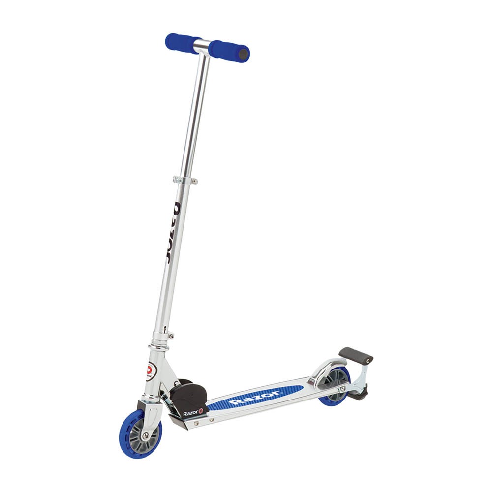 Razor Spark Aluminum Frame Foldable Kick Scooter, Adjustable Handlebars, Blue