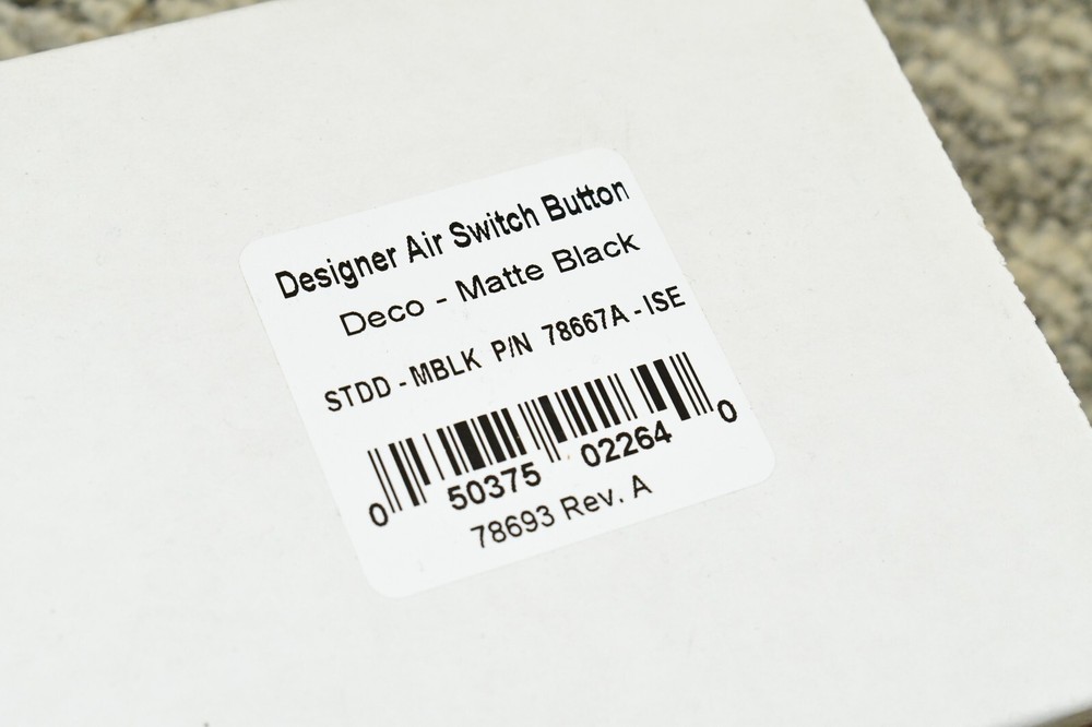 Insinkerator STDD-MBLK Matte Black Air-Activated Switch-Button Pioneer