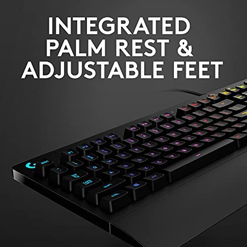 213 Prodigy Gaming Keyboard, LIGHTSYNC RGB Backlit Keys, Spill-Resistant,