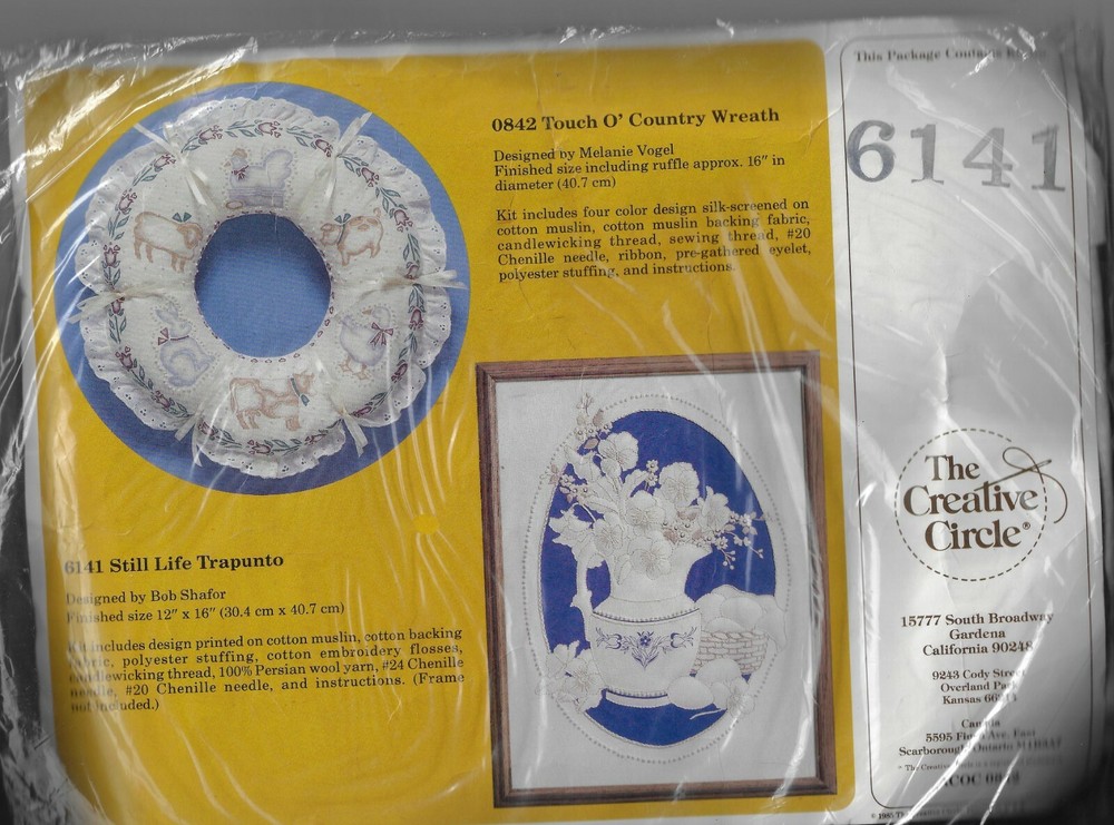 The Creative Circle Kit 6141 Still Life Trapunto-OOP