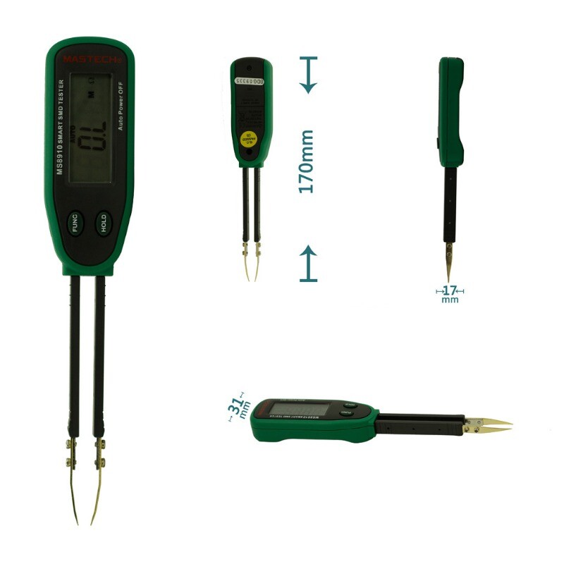 MS8910 Smart SMD RC Resistance Capacitance Diode Tester LCD Display Multimeter