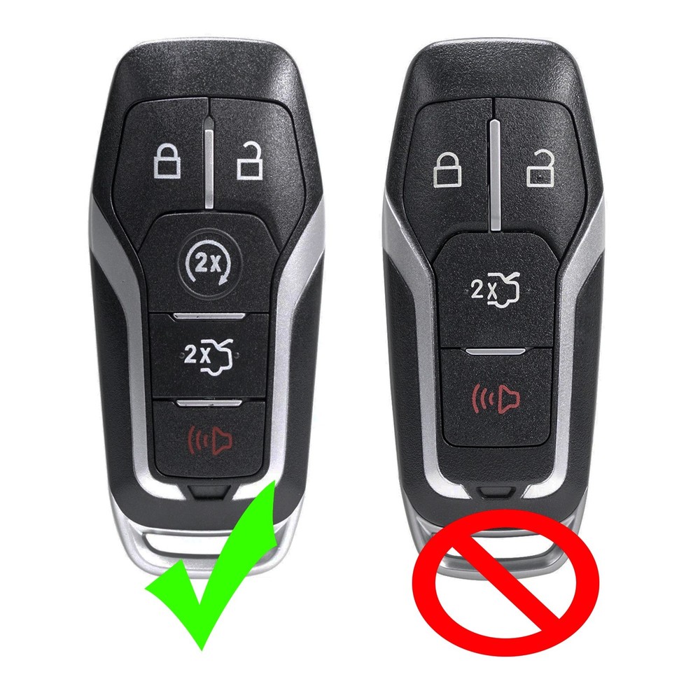 Replacement For 2015 2016 2017 Ford Mustang Remote Key Fob Shell Case Pad