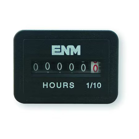 Enm T41d45 Dc Hour Meter, 6-Digit, Flush Rectangular
