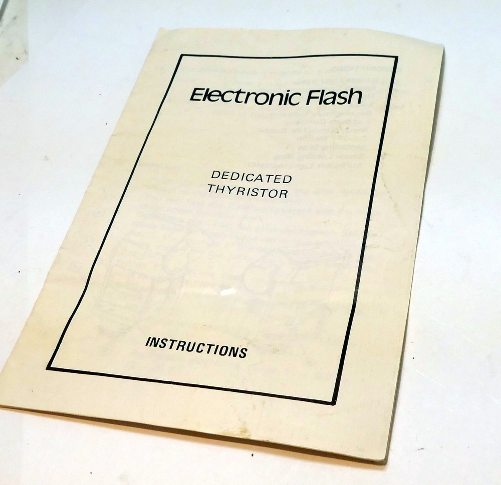 90-MDT Albinar Flash multi-Dedicated THYRISTOR Instructions manual Guide Book