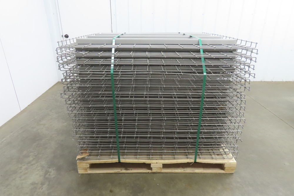 New Pallet Rack Wire Deck 48x46" Waterfall 4 Step Channel Racking 3000lb Mesh