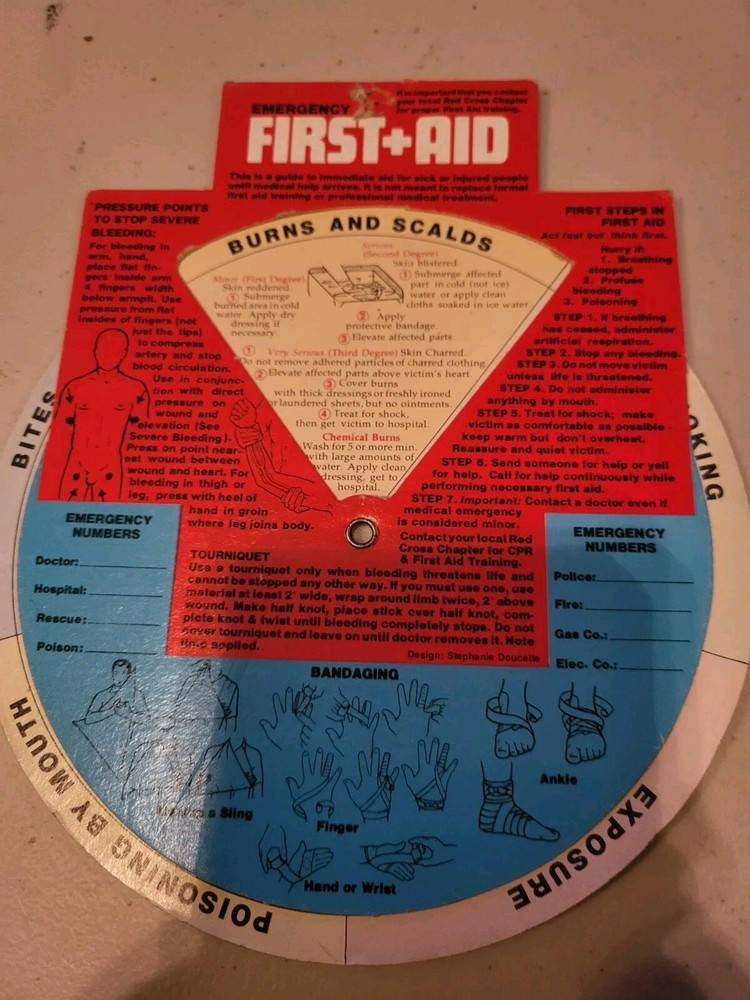 First Aid And Fire Prevention Adjustable Cards
