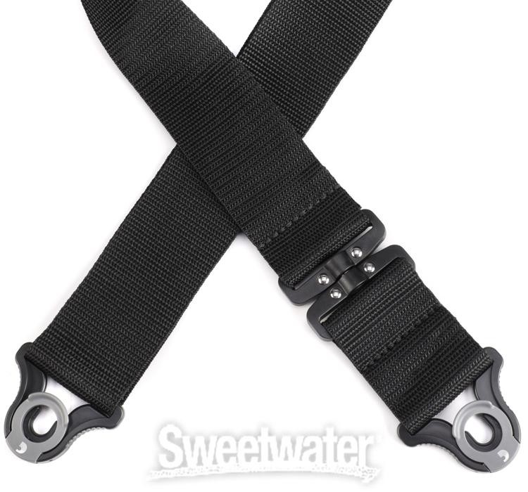 D'Addario Auto Lock Swivel Guitar Strap - Black