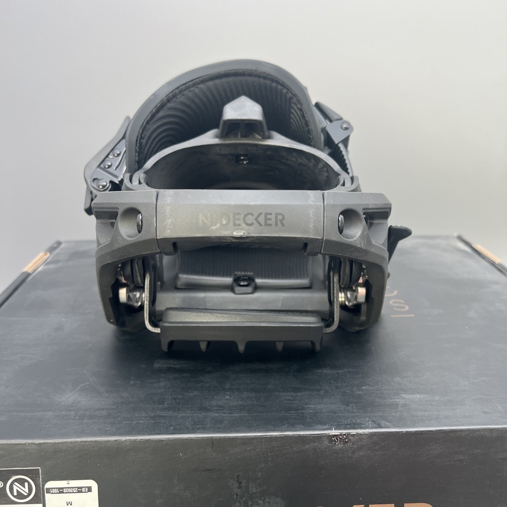 Nidecker Supermatic Snowboard Bindings, Carbon Black, Medium MY25